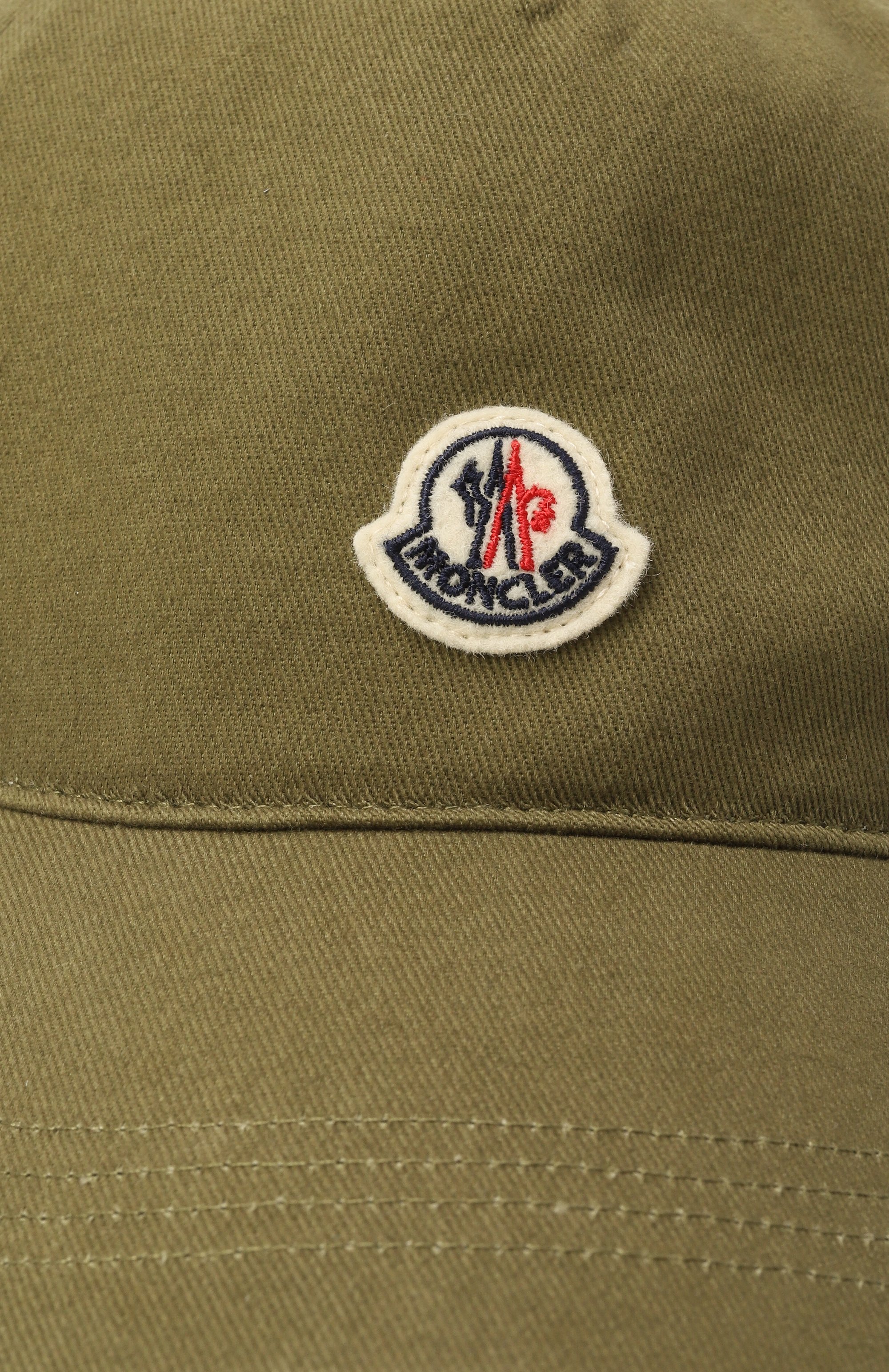 Хлопковая бейсболка MONCLER хаки цвета по цене 25550 руб., арт. 3B00040/V0006, фото 3 Хлопковая бейсболка MONCLER, арт. 3B00040/V0006, фото 3