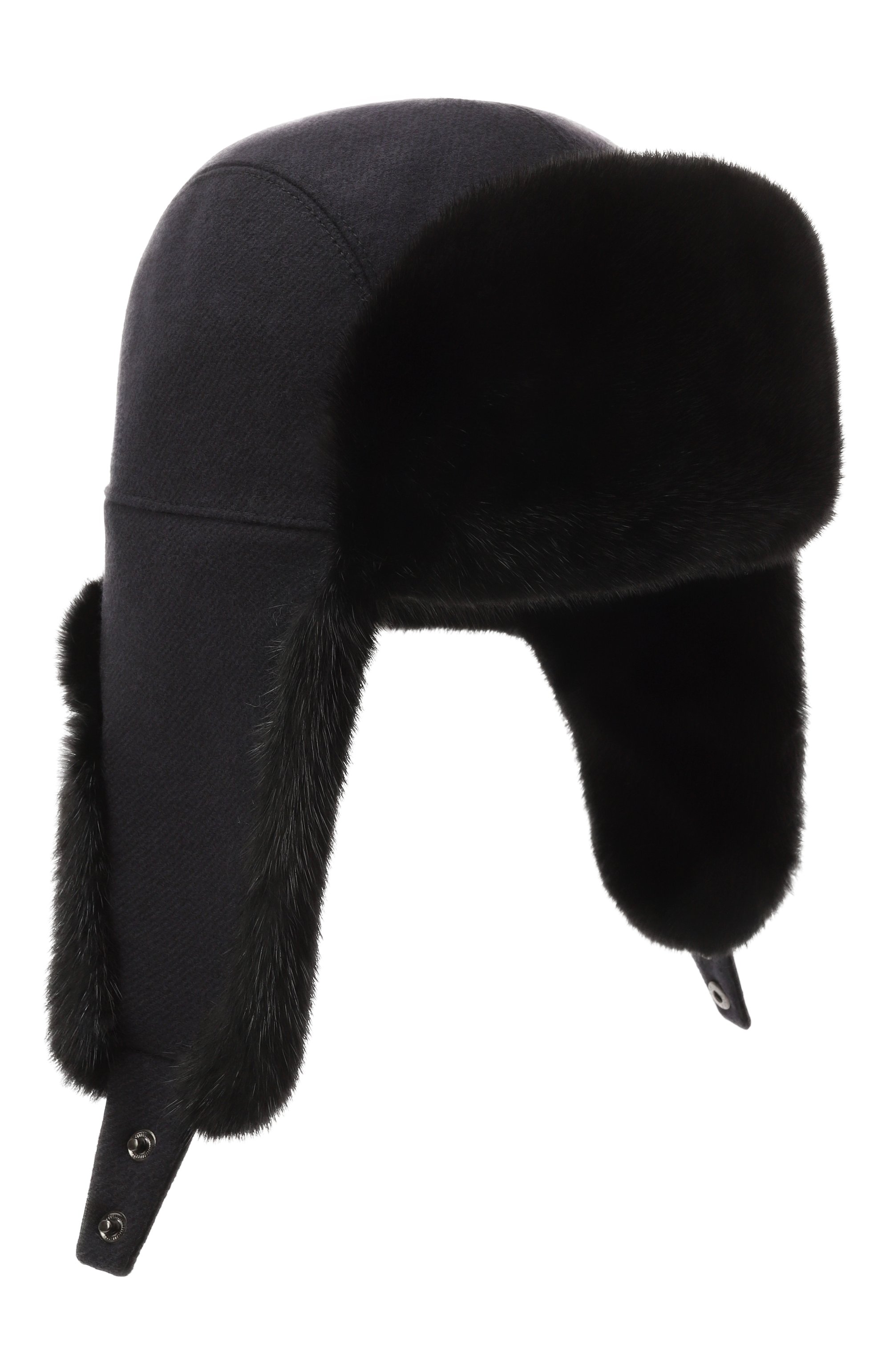 Кашемировая шапка-ушанка с мехом норки VICTORIA KUSENKOVA, арт. 339102885159, фото 1