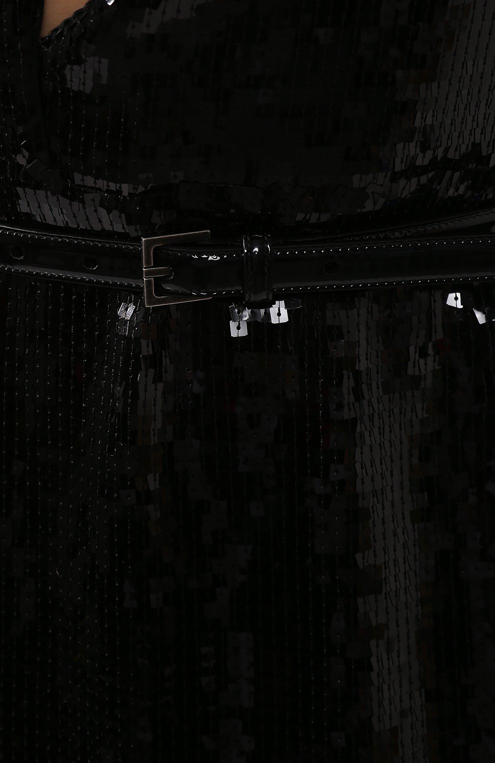 Платье с пайетками SAINT LAURENT черного цвета по цене 848500 руб., арт. 576641/Y012W, фото 5 Платье с пайетками SAINT LAURENT, арт. 576641/Y012W, фото 5