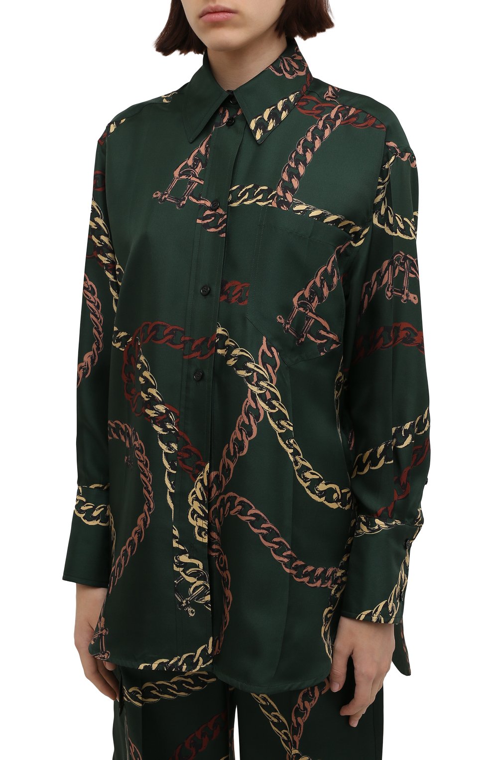 Шелковая рубашка VICTORIA BECKHAM, арт. 1122WSH003323A, фото 3