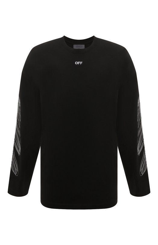 

Хлопковый лонгслив Off-White, Чёрный