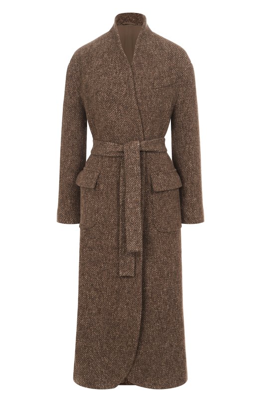 Пальто из шерсти и кашемира Brunello Cucinelli MG5349931 Коричневый MG5349931
