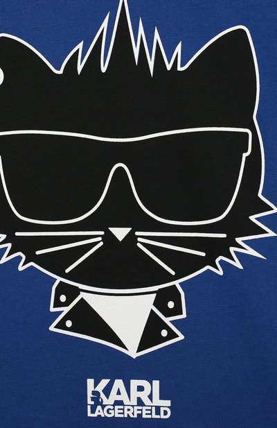 Хлопковая футболка KARL LAGERFELD KIDS, арт. Z25173/6A-12A, фото 3
