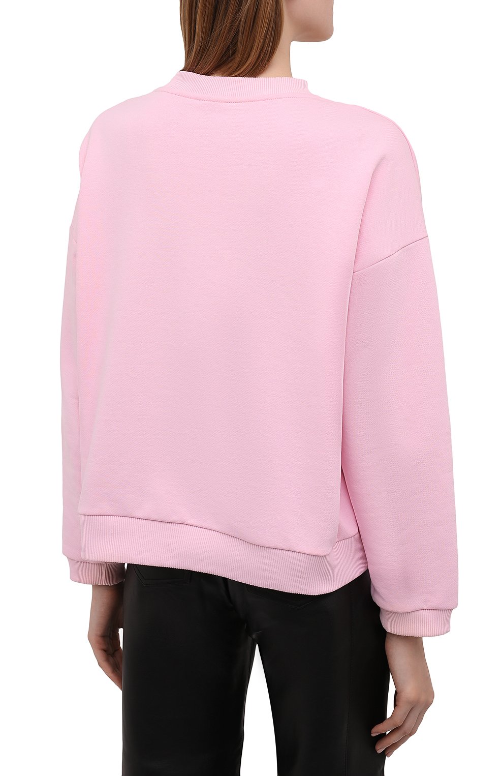 Хлопковый свитшот SEVEN LAB розового цвета по цене 7350 руб., арт. SW RS G019 pink, фото 4 Хлопковый свитшот SEVEN LAB, арт. SW RS G019 pink, фото 4