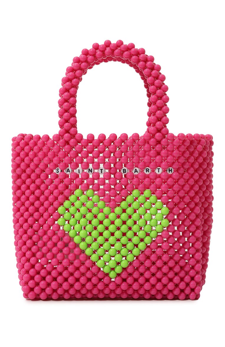 Детская сумка MC2 SAINT BARTH фуксия цвета, арт. STBA/BEADED SMALL BAG/00200D | Фото 1 (Материал: Текстиль; Нос: Не проставлено; Материал сплава: Проставлено)