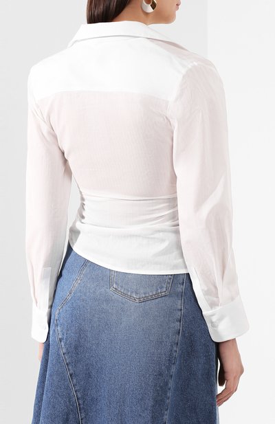 Хлопковая рубашка JACQUEMUS, арт. 201SH09/10110, фото 4