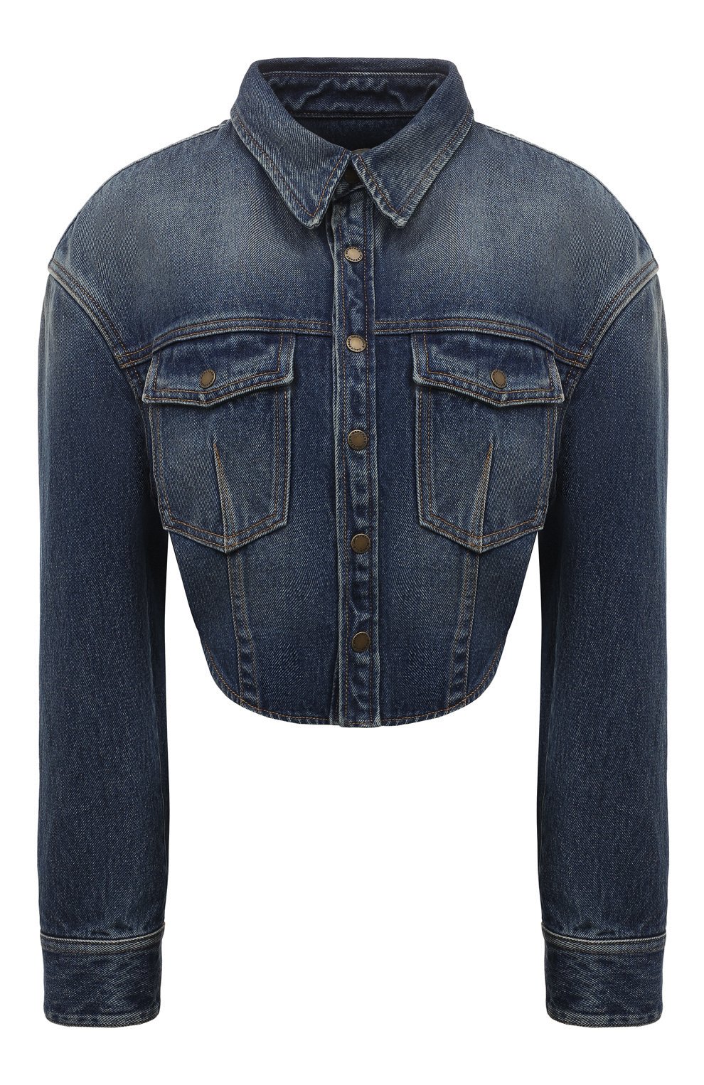 Джинсовая куртка DARKPARK синего цвета по цене 71750 руб., арт. WSH02/DBL02W053, фото 1 Джинсовая куртка DARKPARK, арт. WSH02/DBL02W053, фото 1