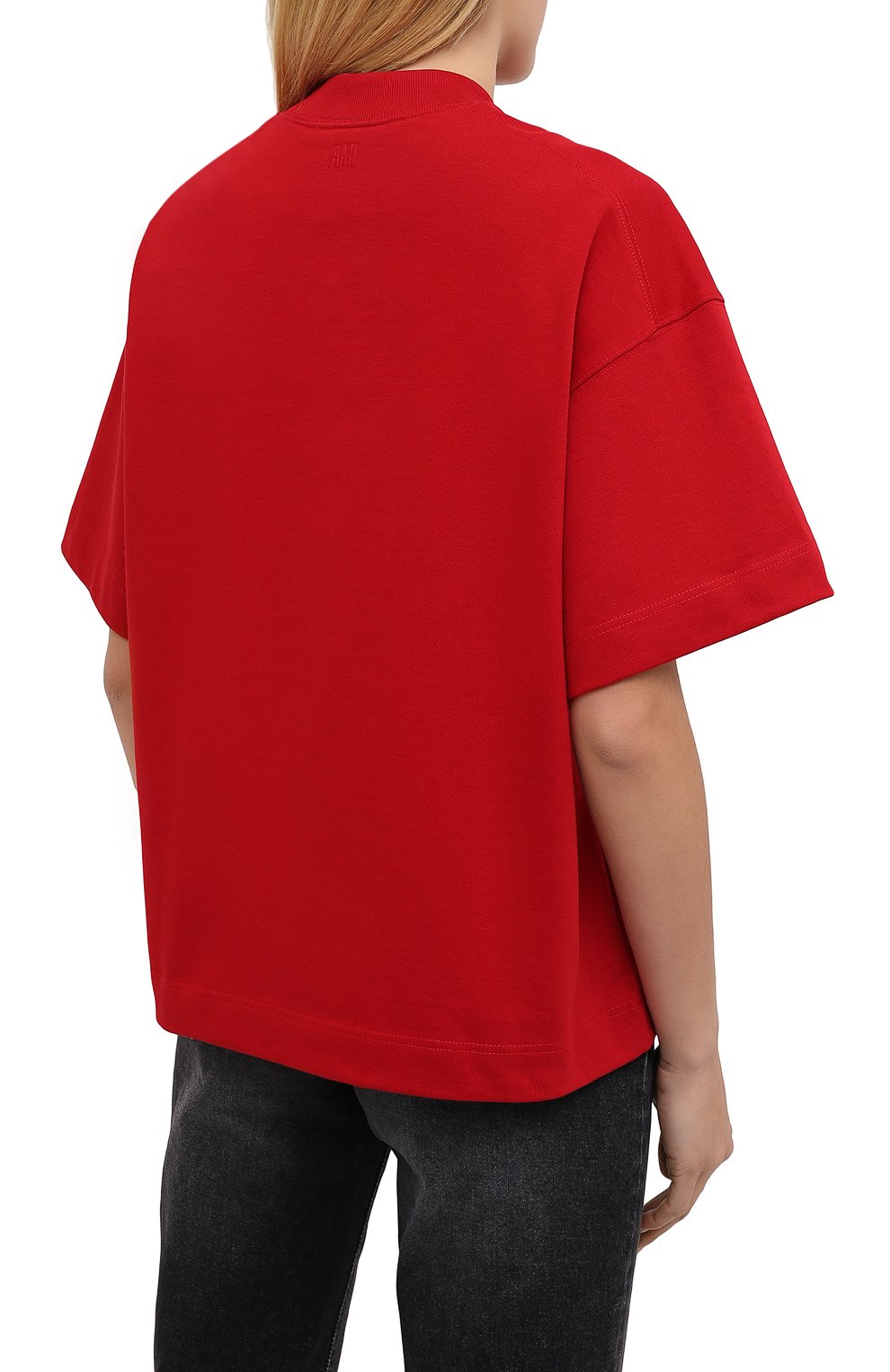 Хлопковая футболка AMI, арт. H20FJ133.79, фото 4