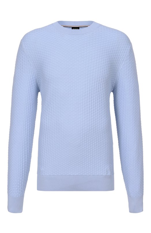 Хлопковый джемпер BOSS 50545283 Голубой 50545283