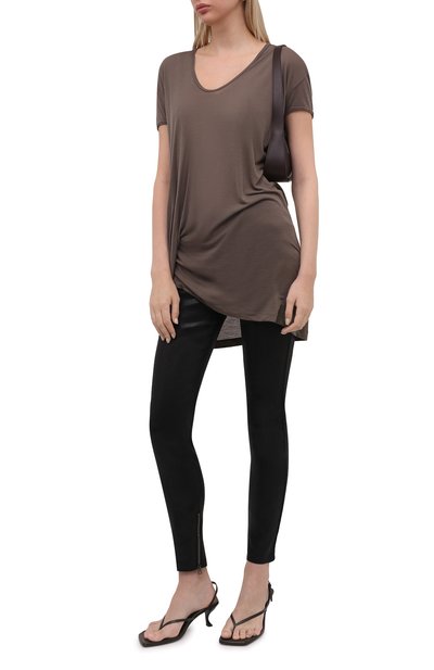 Футболка из вискозы и шелка RICK OWENS, арт. RP02A7206/JS, фото 2
