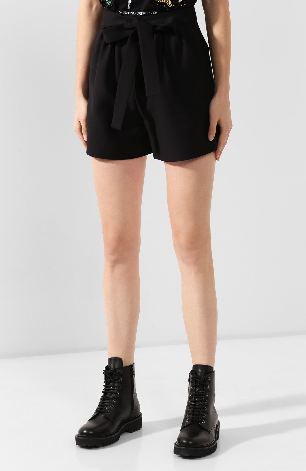 Шорты из смеси шерсти и шелка VALENTINO, арт. SB0RF1551CF, фото 3