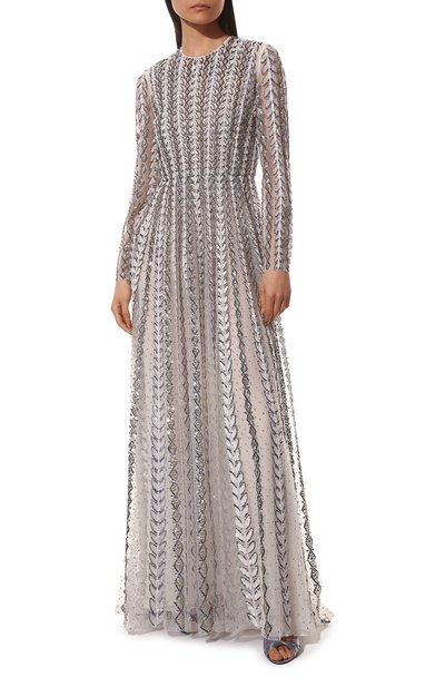 Платье с отделкой пайетками VALENTINO, арт. XB3VDCM01ED, фото 3