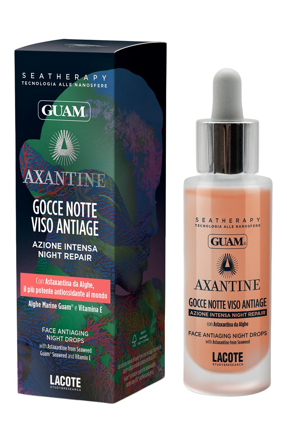 Омолаживающая ночная сыворотка для лица seatherapy axantine (30ml) GUAM, арт. 8025021223292, фото 2
