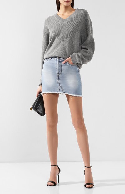 Джинсовая юбка ALEXANDRE VAUTHIER, арт. 191SK812 0318, фото 2