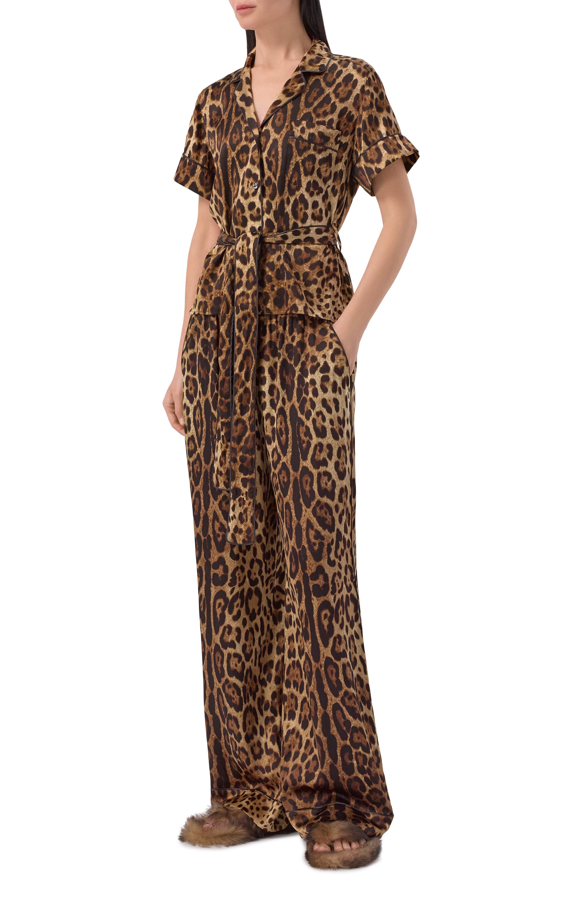 Шлепанцы dg malibu из овчины DOLCE & GABBANA, арт. CQ0714/A9Y88, фото 3