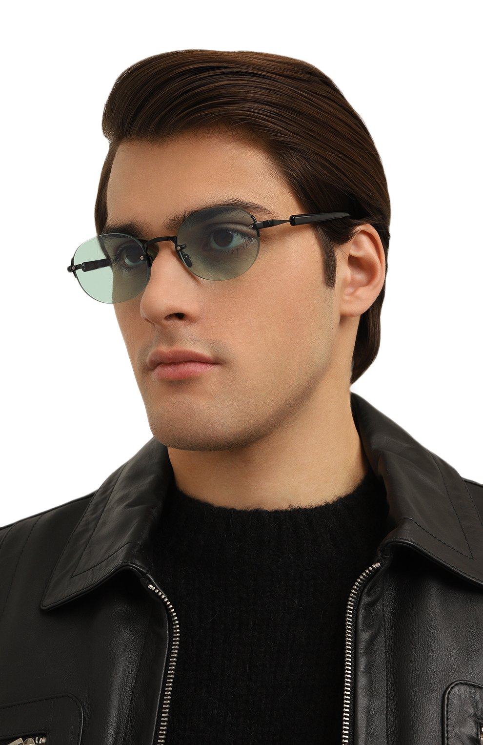 Солнцезащитные очки GAST зеленого цвета по цене 22500 руб., арт. 0LLI BLACK 0L01, фото 3 Солнцезащитные очки GAST, арт. 0LLI BLACK 0L01, фото 3