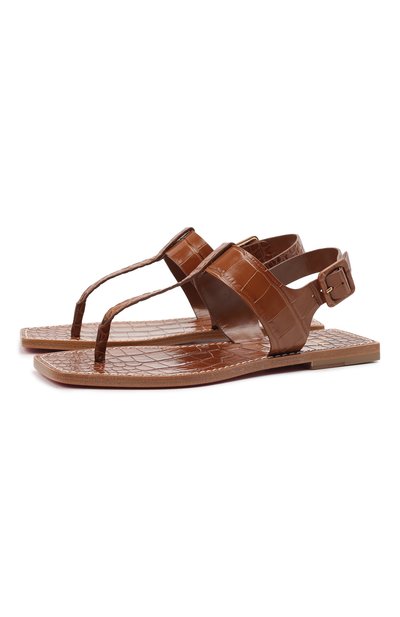 Кожаные сандалии cubongo CHRISTIAN LOUBOUTIN, арт. 3210100/CUB0NG0 FLAT, фото 1