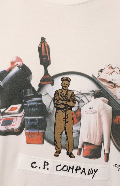 Хлопковая футболка C.P. COMPANY, арт. 16CMTS290A005431G, фото 5