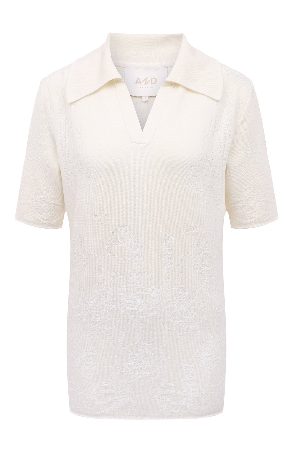 Поло из шерсти и вискозы AND THE BRAND, арт. W24-PL003-1202-101, фото 1