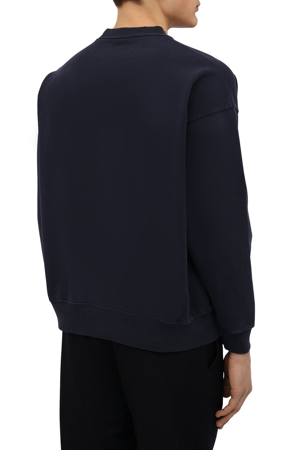 Хлопковый свитшот BALENCIAGA синего цвета по цене 111000 руб., арт. 676629/TLV90, фото 4 Хлопковый свитшот BALENCIAGA, арт. 676629/TLV90, фото 4