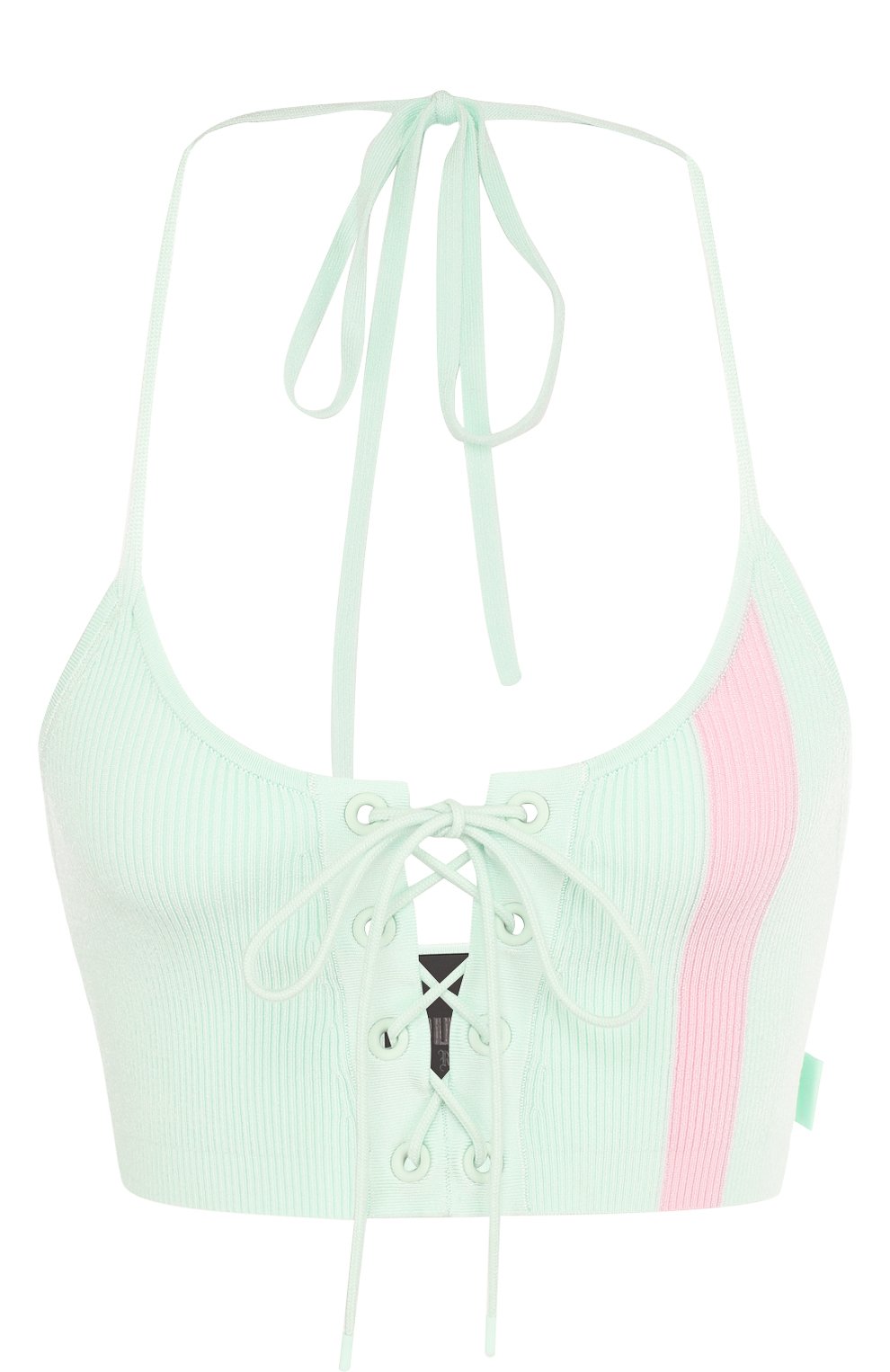 Топ lacing crop halter top FENTY PUMA BY RIHANNA голубого цвета по цене 7640 руб., арт. 57726202, фото 1 Топ lacing crop halter top FENTY PUMA BY RIHANNA, арт. 57726202, фото 1