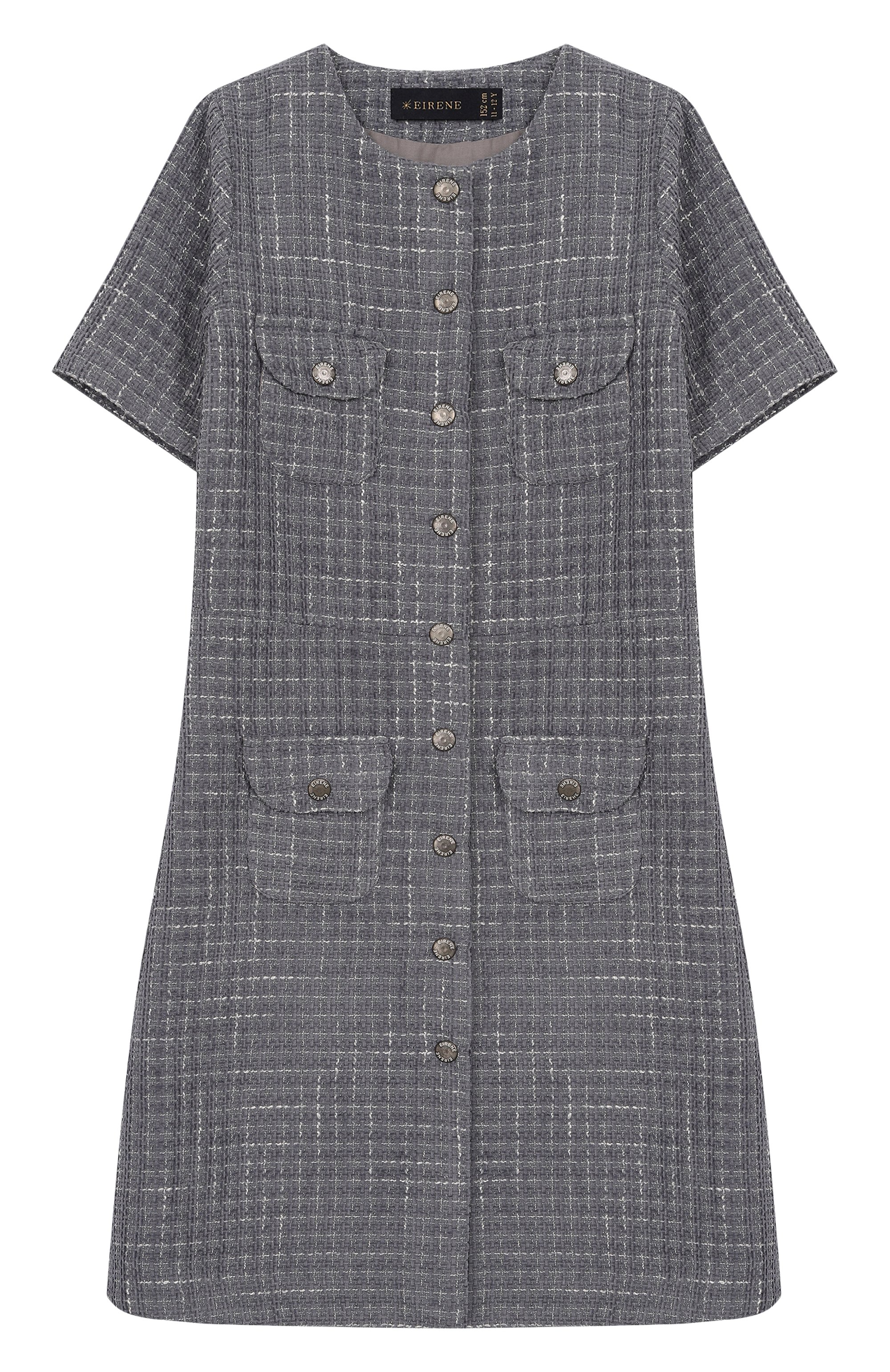 Твидовое платье EIRENE, арт. PF252603GRE/10A-14A, фото 1