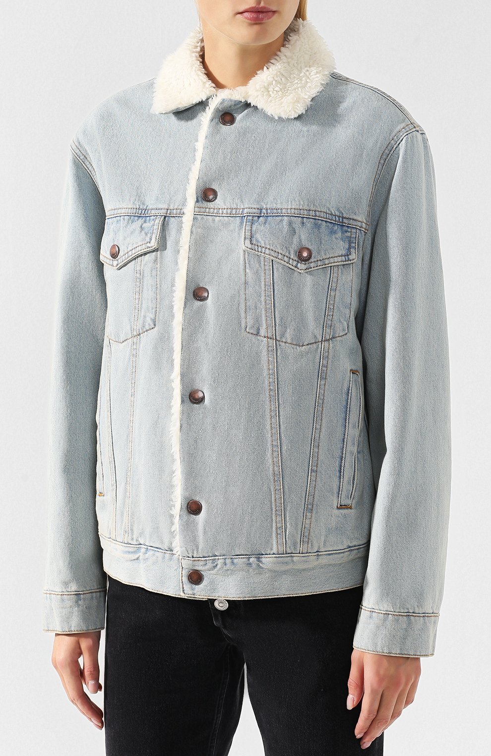 Джинсовая куртка с потертостями BALENCIAGA, арт. 529240/TAP04, фото 3