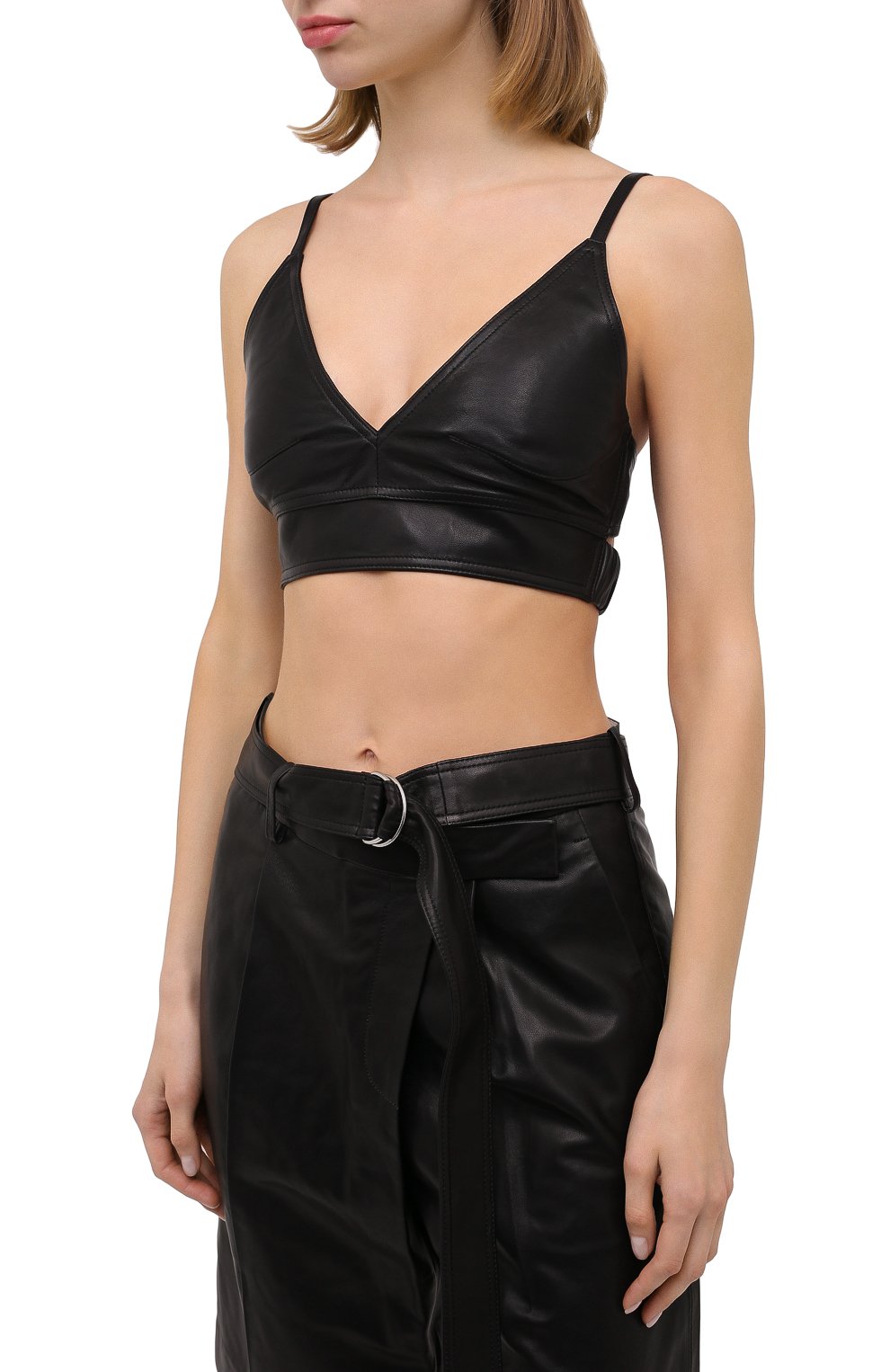 Кожаный топ HELMUT LANG, арт. K04HW501, фото 3