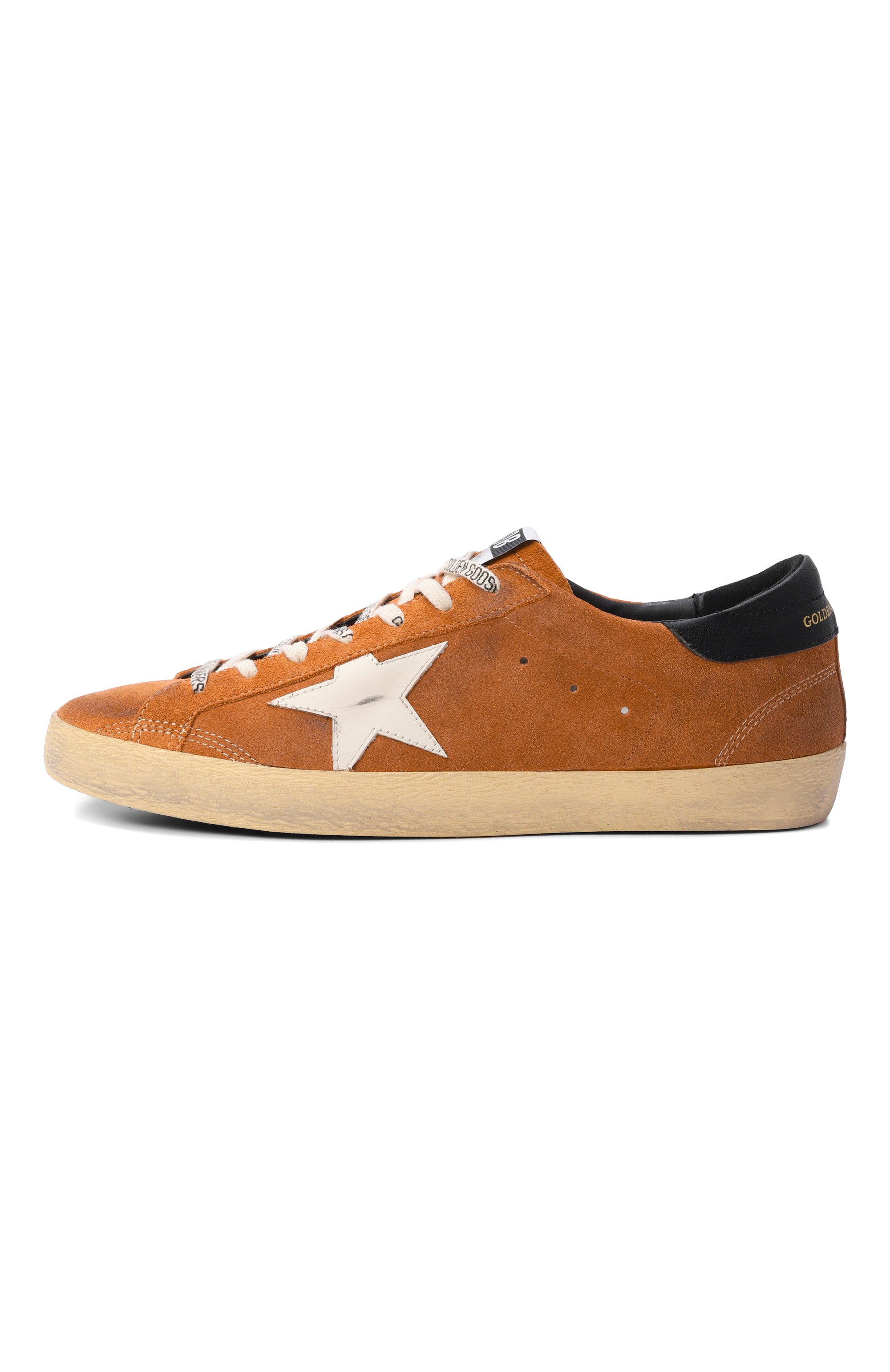 Замшевые кеды super-star GOLDEN GOOSE DELUXE BRAND коричневого цвета по цене 72650 руб., арт. GMF00101.F008752, фото 3 Замшевые кеды super-star GOLDEN GOOSE DELUXE BRAND, арт. GMF00101.F008752, фото 3