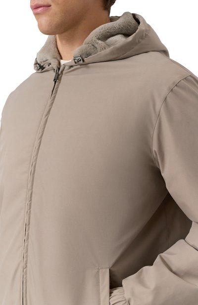 Пуховый бомбер с подкладкой из норки MVST, арт. FTECK-ME5635-4V/DRG1673, фото 5