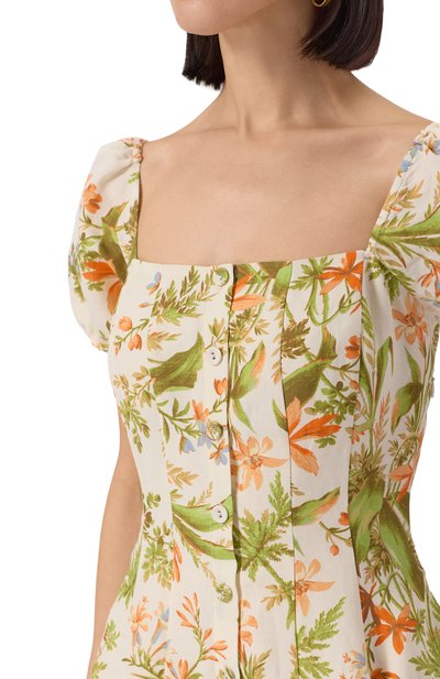 Платье из шелка и льна PAIGE кремового цвета по цене 64550 руб., арт. 1J06P61-B803, фото 5 Платье из шелка и льна PAIGE, арт. 1J06P61-B803, фото 5