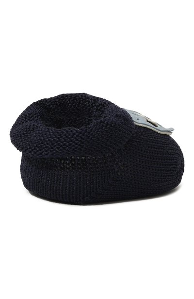 Комплект из шапки и пинеток STORY LORIS темно-синего цвета по цене 9280 руб., арт. 21178H, фото 4 Комплект из шапки и пинеток STORY LORIS, арт. 21178H, фото 4