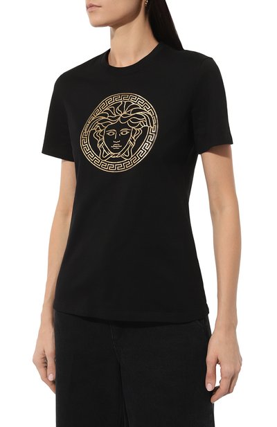 Хлопковая футболка VERSACE, арт. 1014271/1A10145, фото 3