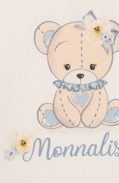 Хлопковый лонгслив MONNALISA, арт. 39F612, фото 3