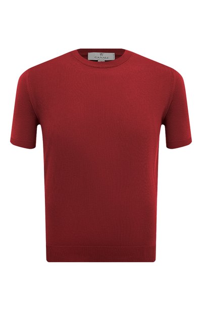 Хлопковый джемпер CANALI бордового цвета по цене 30900 руб., арт. C0719/MK00145, фото 1 Хлопковый джемпер CANALI, арт. C0719/MK00145, фото 1