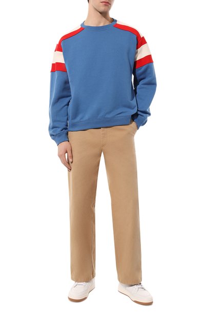 Хлопковые брюки GUCCI бежевого цвета по цене 112320 руб., арт. 669182 ZAHPV, фото 2 Хлопковые брюки GUCCI, арт. 669182 ZAHPV, фото 2