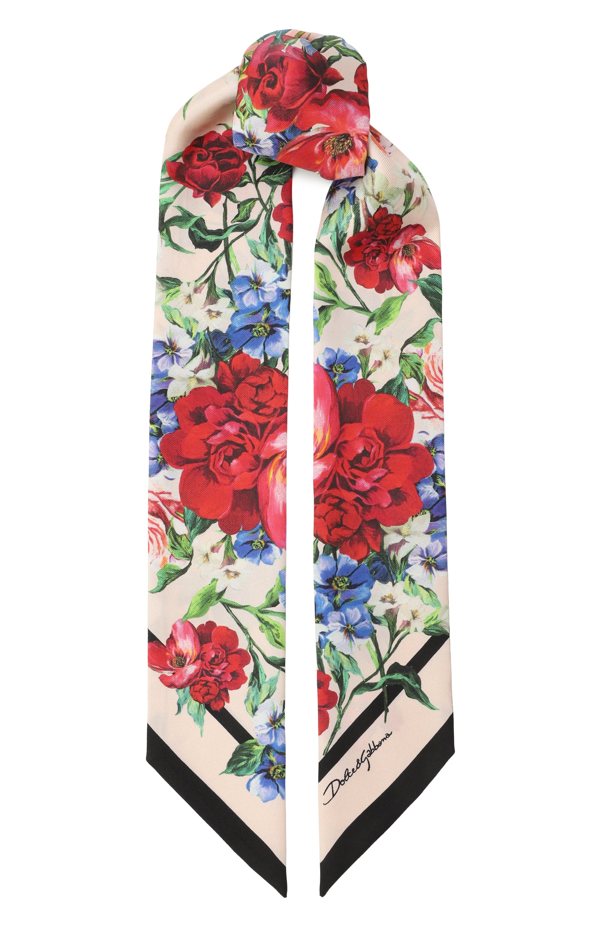 Шелковый шарф-твилли DOLCE & GABBANA, арт. FS215A/GDC5G, фото 1