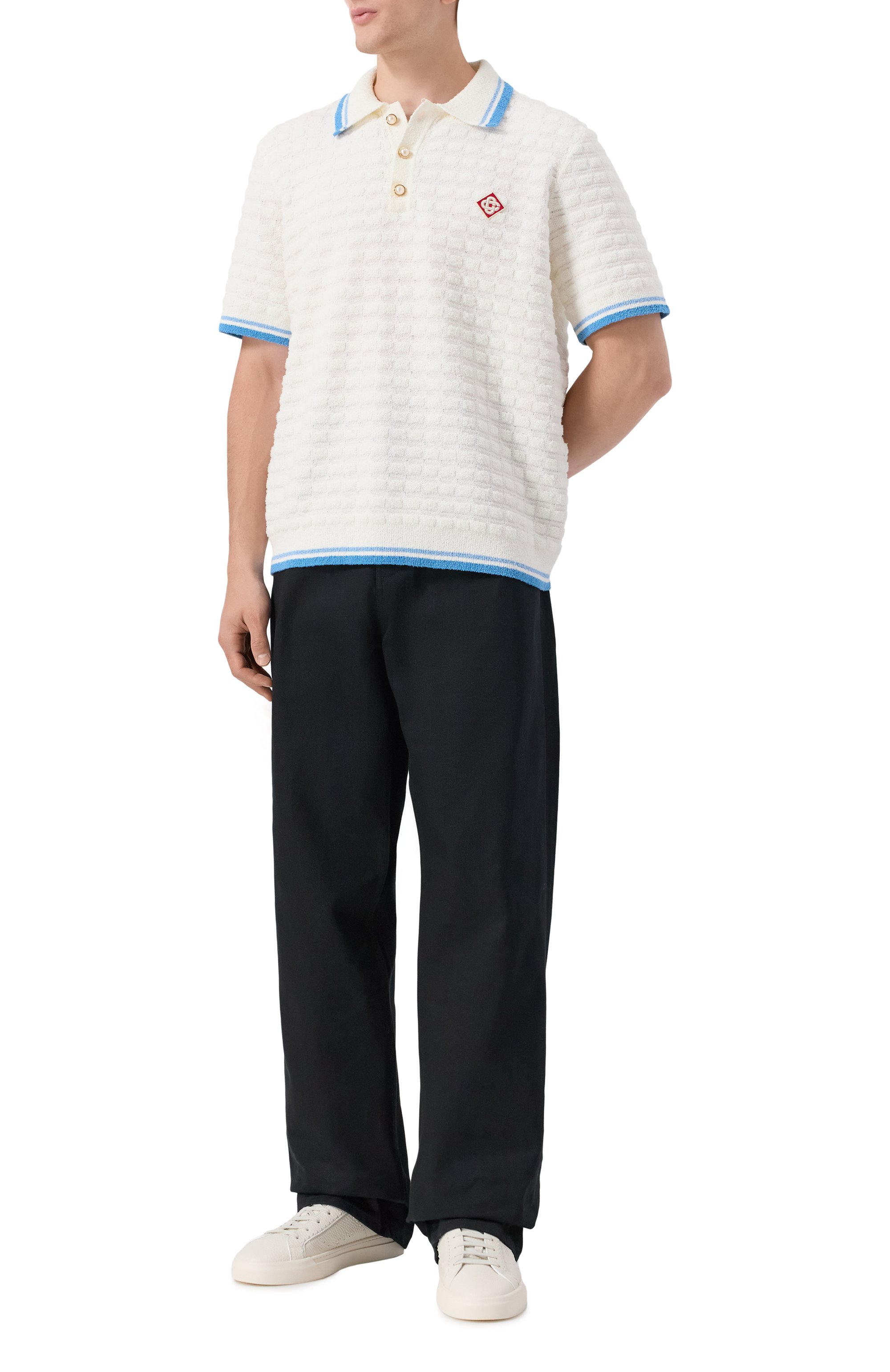 Хлопковое поло CASABLANCA, арт. MPF25-KW-999-01, фото 2