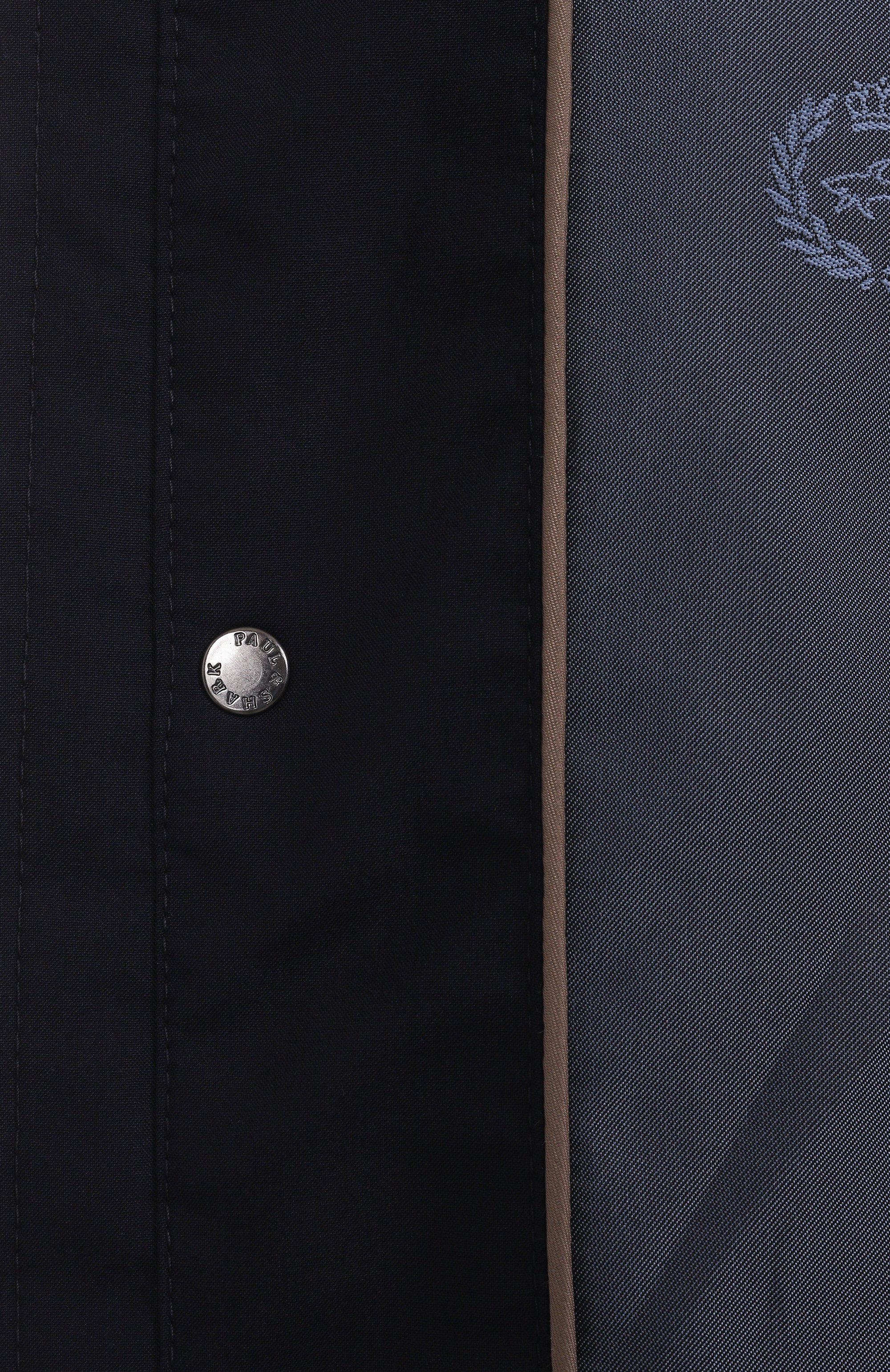 Плащ из шерсти и шелка PAUL&SHARK темно-синего цвета по цене 208500 руб., арт. 25412704, фото 7 Плащ из шерсти и шелка PAUL&SHARK, арт. 25412704, фото 7