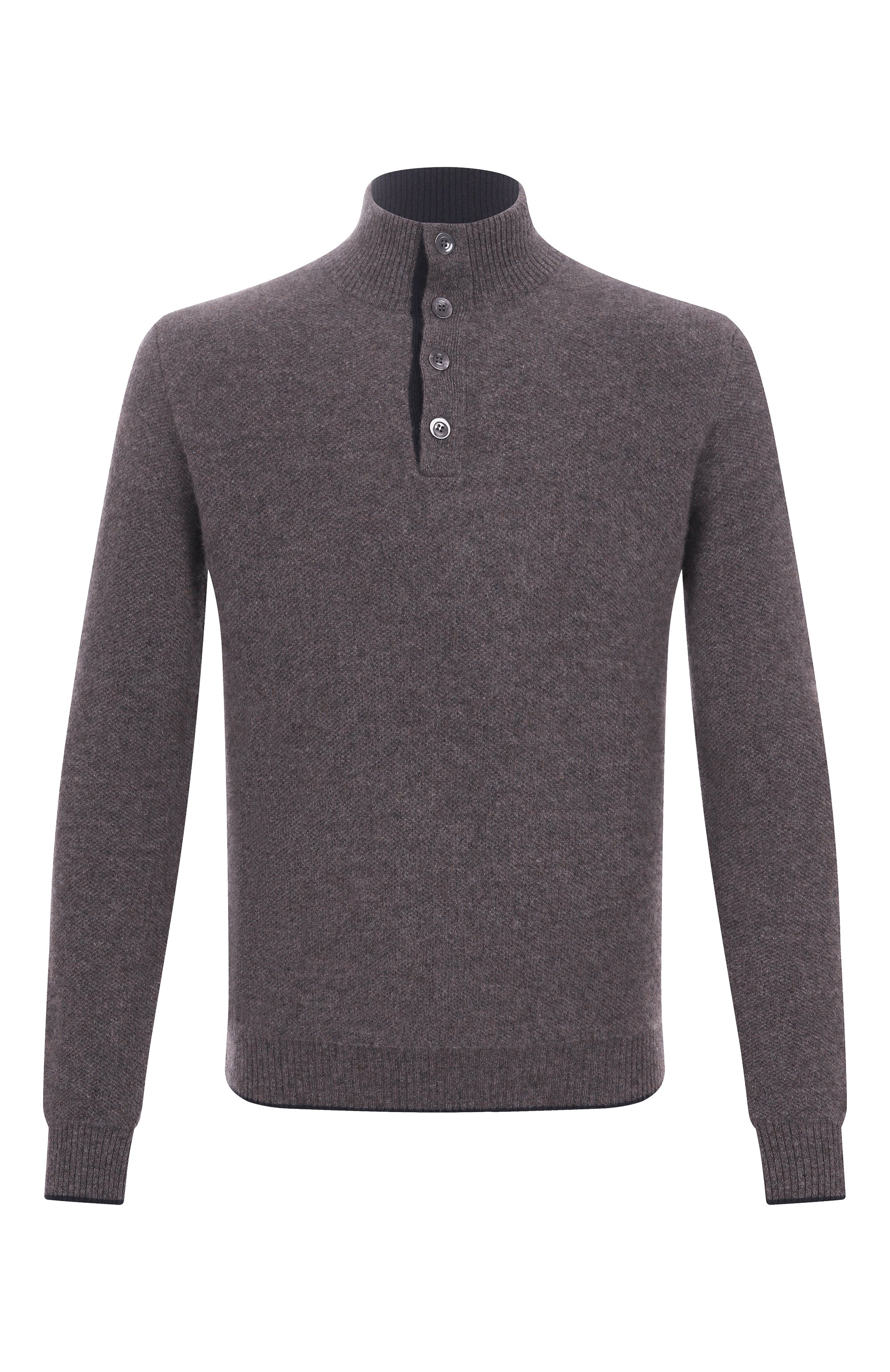 Кашемировый джемпер ANDREA CAMPAGNA коричневого цвета по цене 128500 руб., арт. WU26WS310-07-FWS263, фото 1 Кашемировый джемпер ANDREA CAMPAGNA, арт. WU26WS310-07-FWS263, фото 1