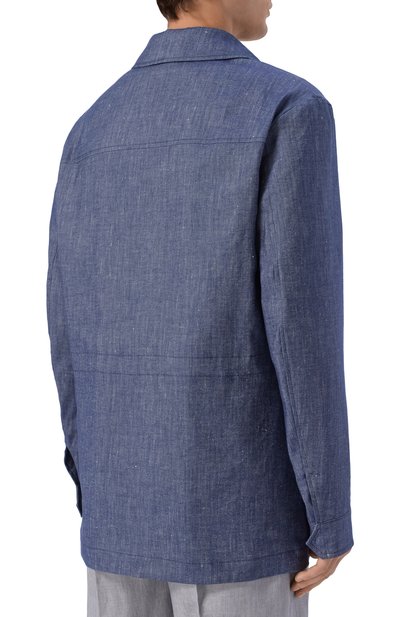 Куртка изо льна и хлопка CANALI, арт. 020402U/SG03468, фото 4