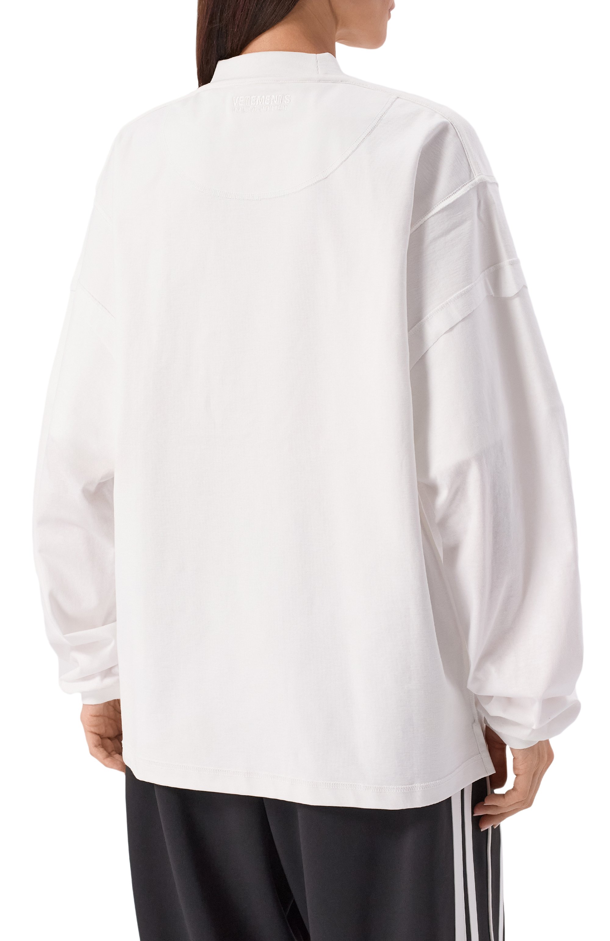 Хлопковый лонгслив VETEMENTS, арт. UH76LS780W, фото 4