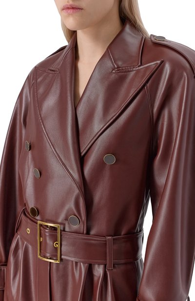 Комбинезон из экокожи ROWEN ROSE коричневого цвета по цене 191500 руб., арт. DRS_RR429/EC0 LEATHER, фото 4 Комбинезон из экокожи ROWEN ROSE, арт. DRS_RR429/EC0 LEATHER, фото 4