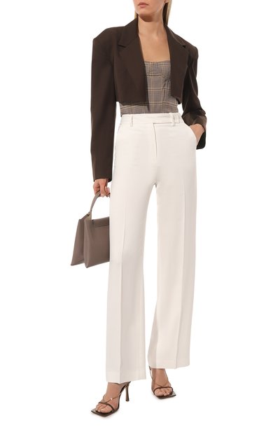 Брюки из вискозы KITON белого цвета по цене 111000 руб., арт. D48109K0962B, фото 2 Брюки из вискозы KITON, арт. D48109K0962B, фото 2