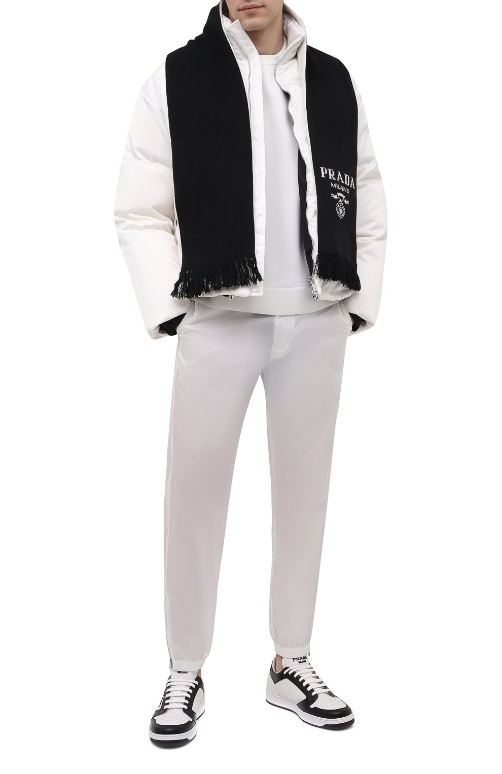 Шарф из шерсти и кашемира PRADA, арт. UMS392-1YMW-F0002-202, фото 2