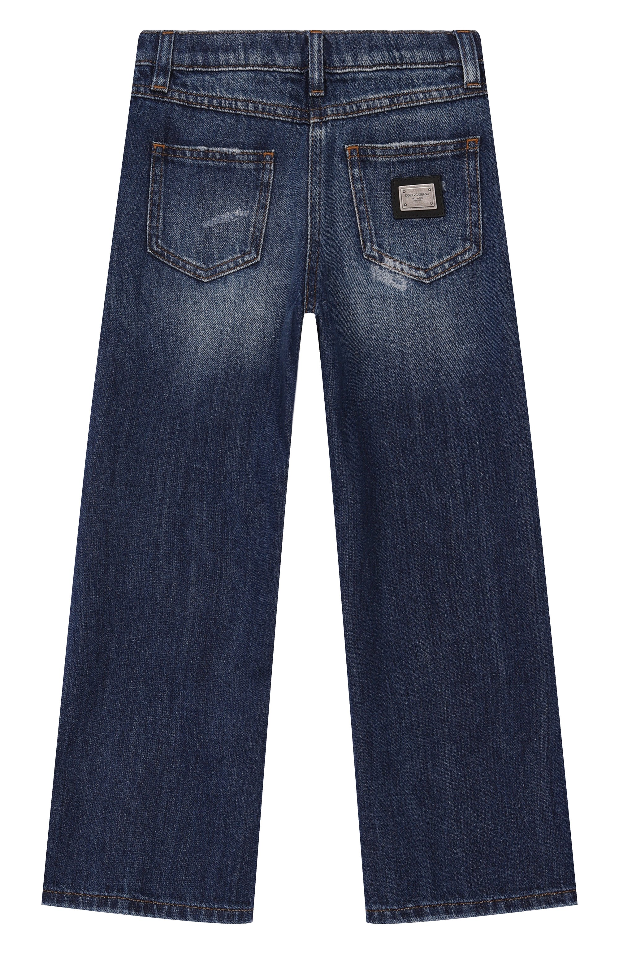Джинсы DOLCE & GABBANA темно-синего цвета по цене 44150 руб., арт. L52F97/LDD86, фото 2 Джинсы DOLCE & GABBANA, арт. L52F97/LDD86, фото 2