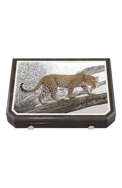 Дорожный хьюмидор на 9 сигар леопард STEFANO RICCI, арт. 0BSG09MP0/LE0001