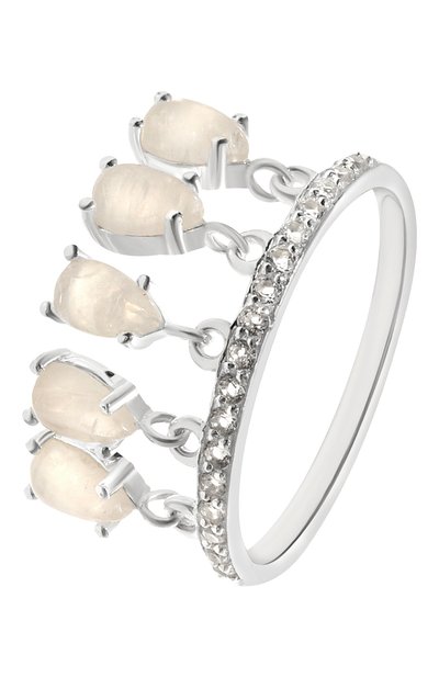 Кольцо water с лунными камнями MOONKA, арт. wt-tr-mns, фото 1