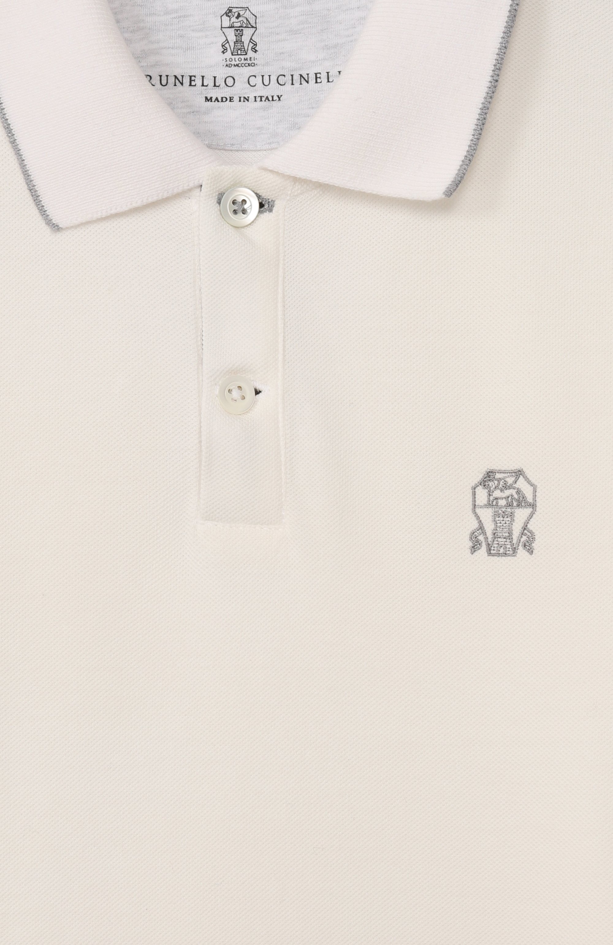 Хлопковое поло BRUNELLO CUCINELLI, арт. BE854T315B, фото 3