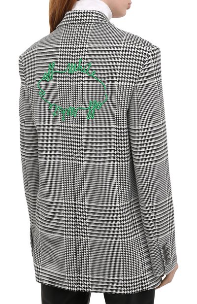 Жакет OFF-WHITE черно-белого цвета по цене 142500 руб., арт. 0WEF032E20FAB0021055, фото 4 Жакет OFF-WHITE, арт. 0WEF032E20FAB0021055, фото 4